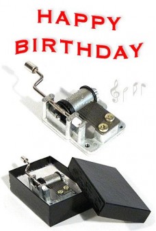 Happy Birthday Song Crank Music Box