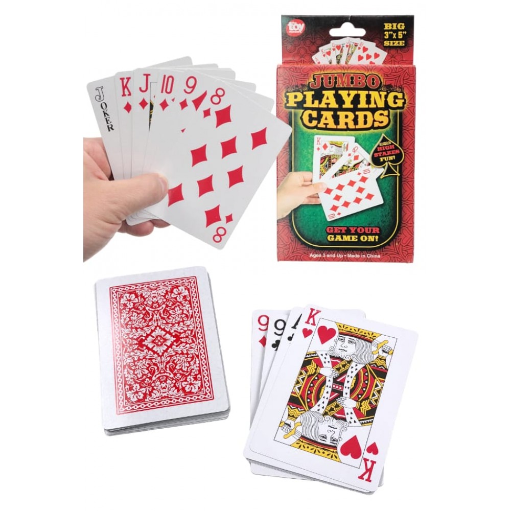 Traditional Giant Size Jumbo Playing Cards 
