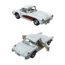 Corvette Toy Car 1957 White Metal