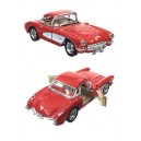 Corvette Toy Car 1957 Red Metal