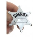 Western Sheriff Badge Silver Star