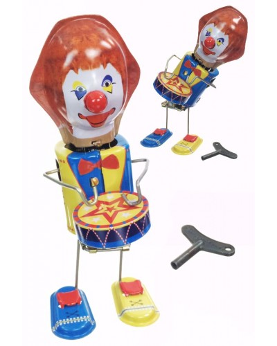ROBO the Clown Drummer Tin Toy 