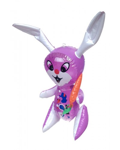Long Ears Bunny Purple Inflatable 15 inch 