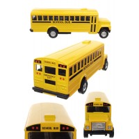 Vintage 3/4” JHB Realistic Novelty Figural Metal Yellow School Bus 