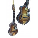 F Hole Acoustic Brown Guitar Ornament