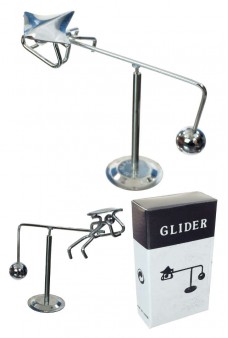 Hang Glider Silver Balancing Mini Sculpture