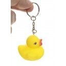 Rubber Duck with Key Ring Silver Metal Ring