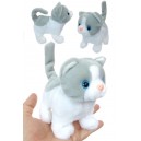 Cloud Mechanical Kitten Soft Cat White Gray