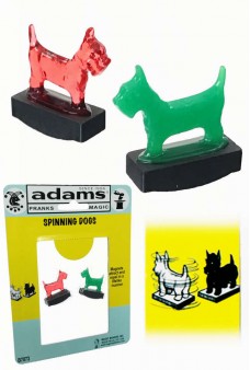 Spinning Dogs Magic Trick 1950 SS Adams (OPEN PACKAGING)