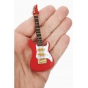 Electric Guitar Magnet Red Strat Rock n Roll