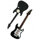 Electric Guitar Magnet Black Strat Rock n Roll