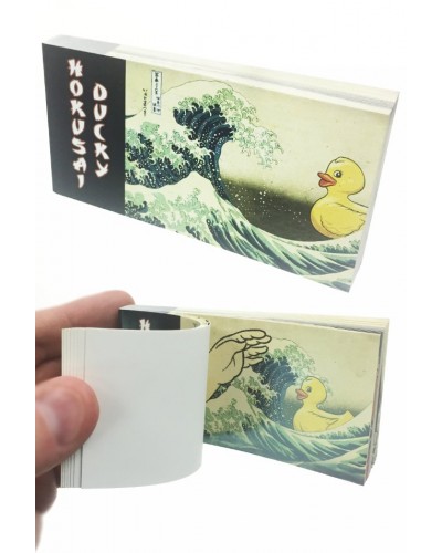 Hokusai Ducky Animated Flip Book Japanese