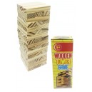 Wooden Tower Game Natural Wood Tumbles