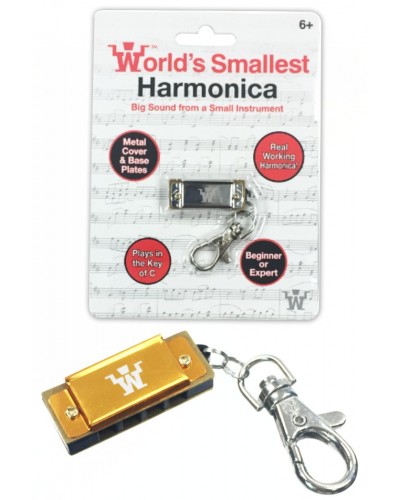 Harmonica World's Smallest Music Keyring