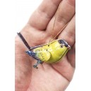 Birds Ornaments Holiday Tin Set 3 Canaries (Colors May Vary From Image)