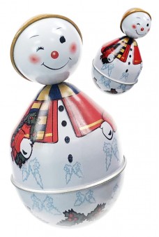 Snowman Roly Poly Wobble Toy with Sounds