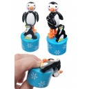 Pete and Pip Penguins Wooden Push Puppet