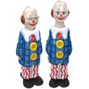 Happy Clown Tin Toy Stretches 1950