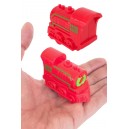 Christmas Train Pull Back Bright Red Toy