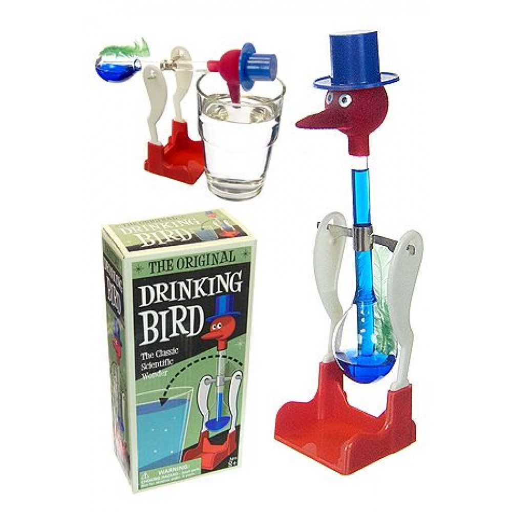 Dipping Bobbing The Drinking Bird Retro Vintage Toy US Motion Perpetual Z5T0 