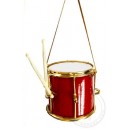 Red and Gold Drum Ornament