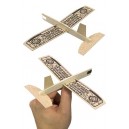 Retro Flyer Balsa Wood Airplanes Set of 10