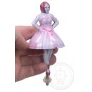 Nutcracker Ballerina Tin Toy Top