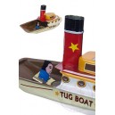 Odyssey Tug Boat Pop Pop Tin Steam