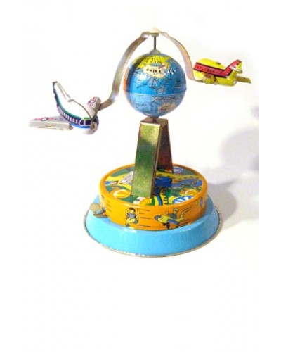 Planes Around the World Retro Tin Toy