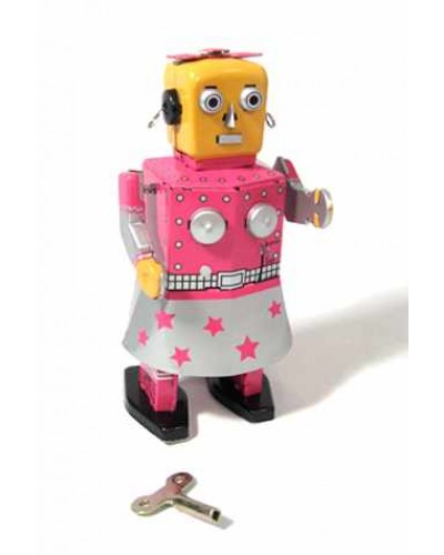 Venus Robot Girl Windup Tin Toy