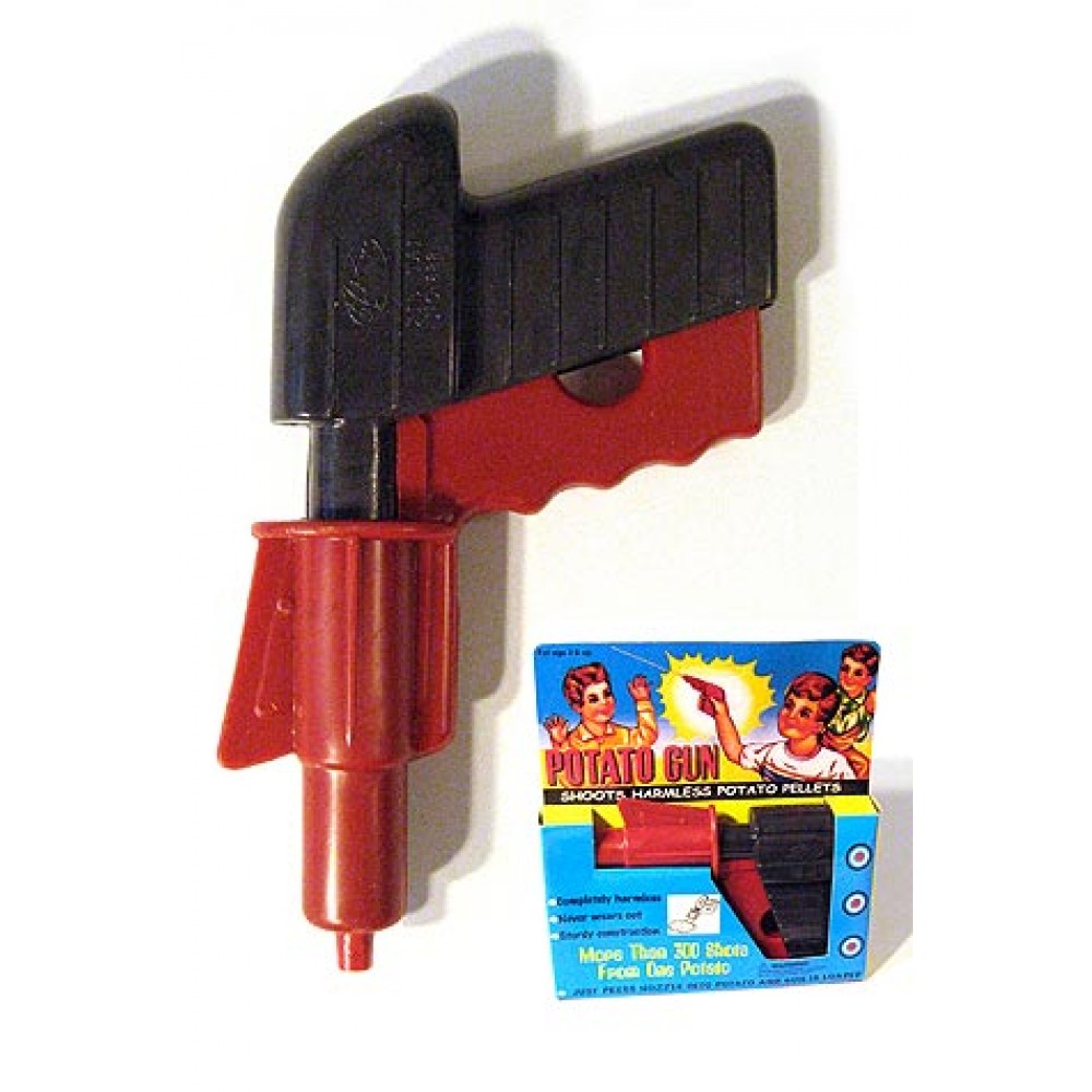 RETRO in metallo pressofuso patata Spud Gun Pistola ad acqua giocattolo PISTOLA medicazione Costume 