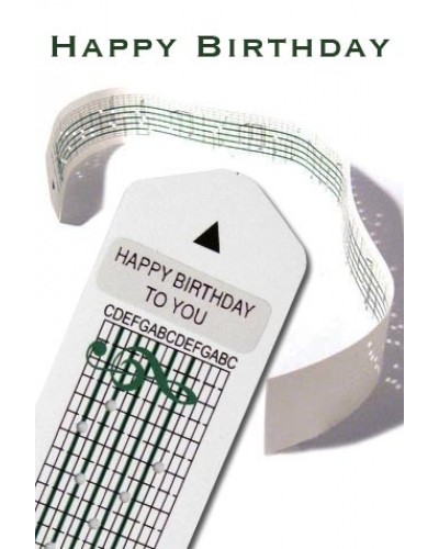 Happy Birthday Paper Strip for Music Box Kit