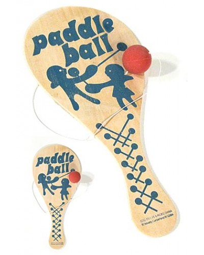 Paddle Ball BoLo Blue Wooden Game 