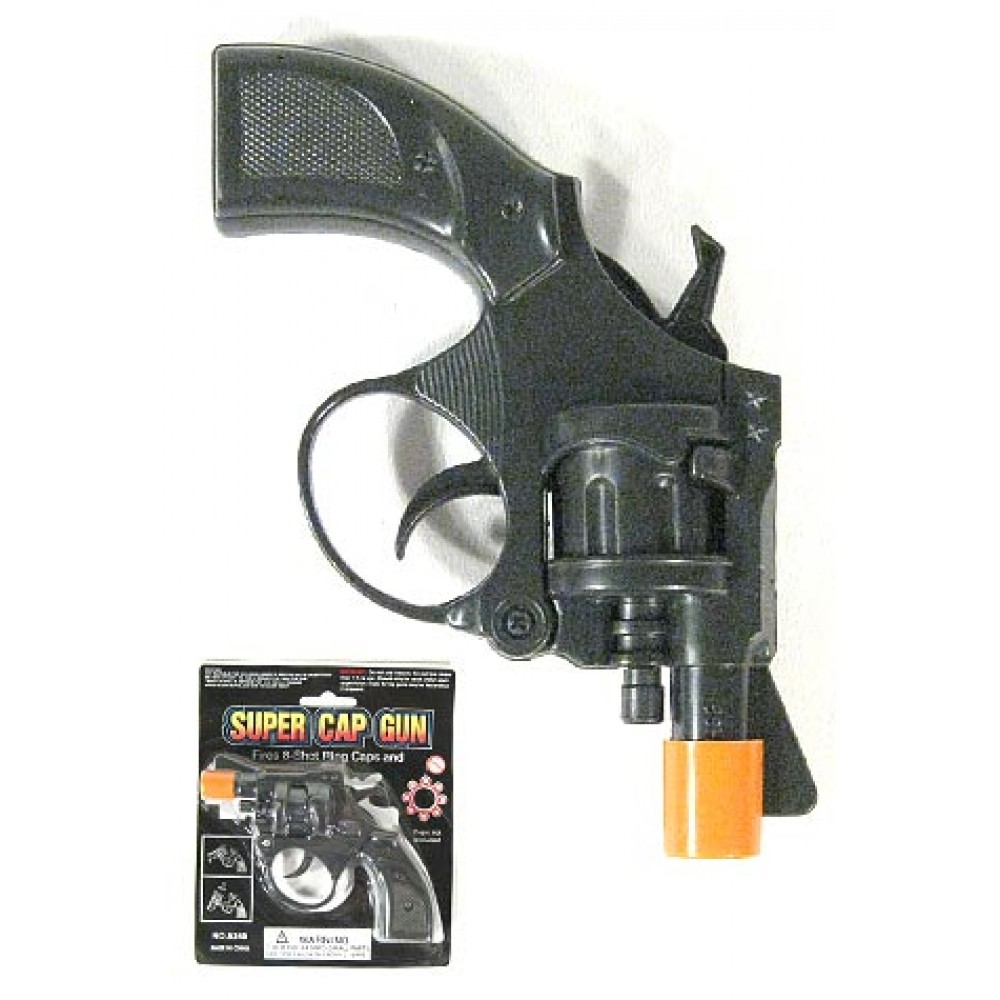 Super Cap Toy Gun Detective Special Revolver 8 Shot Ring Caps Pistol Handgun for sale online 