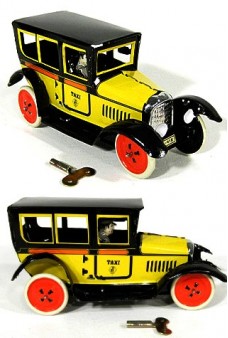 Paya Taxi Tin Toy Yellow Classic 1929