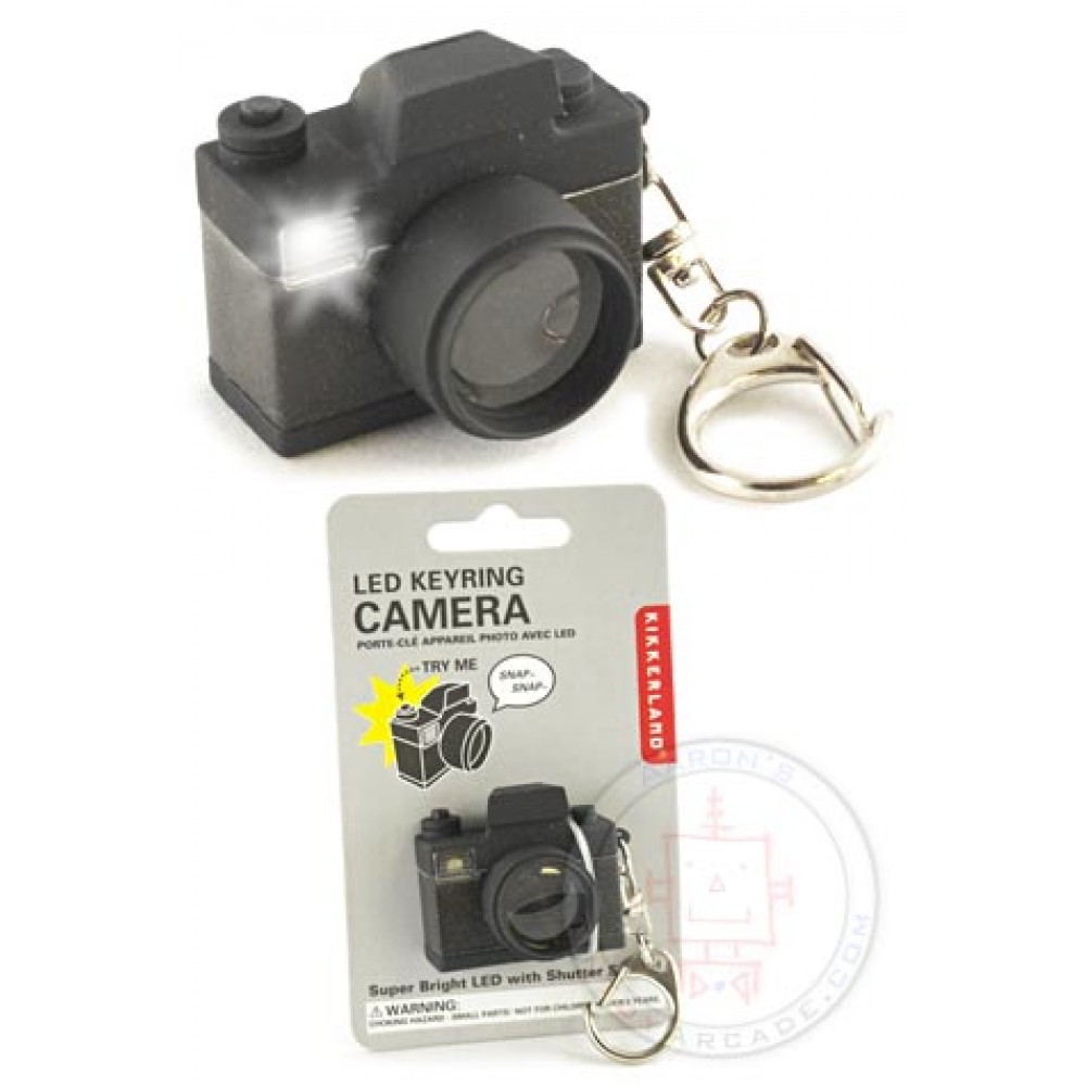 DAKIFENEY Mini Digital Reflex DSLR Camera LED Flash Light Torch Shutter Sound Keychain