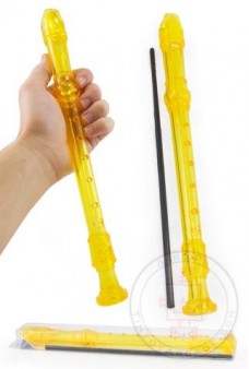 Yellow Recorder Clear Musical Flute