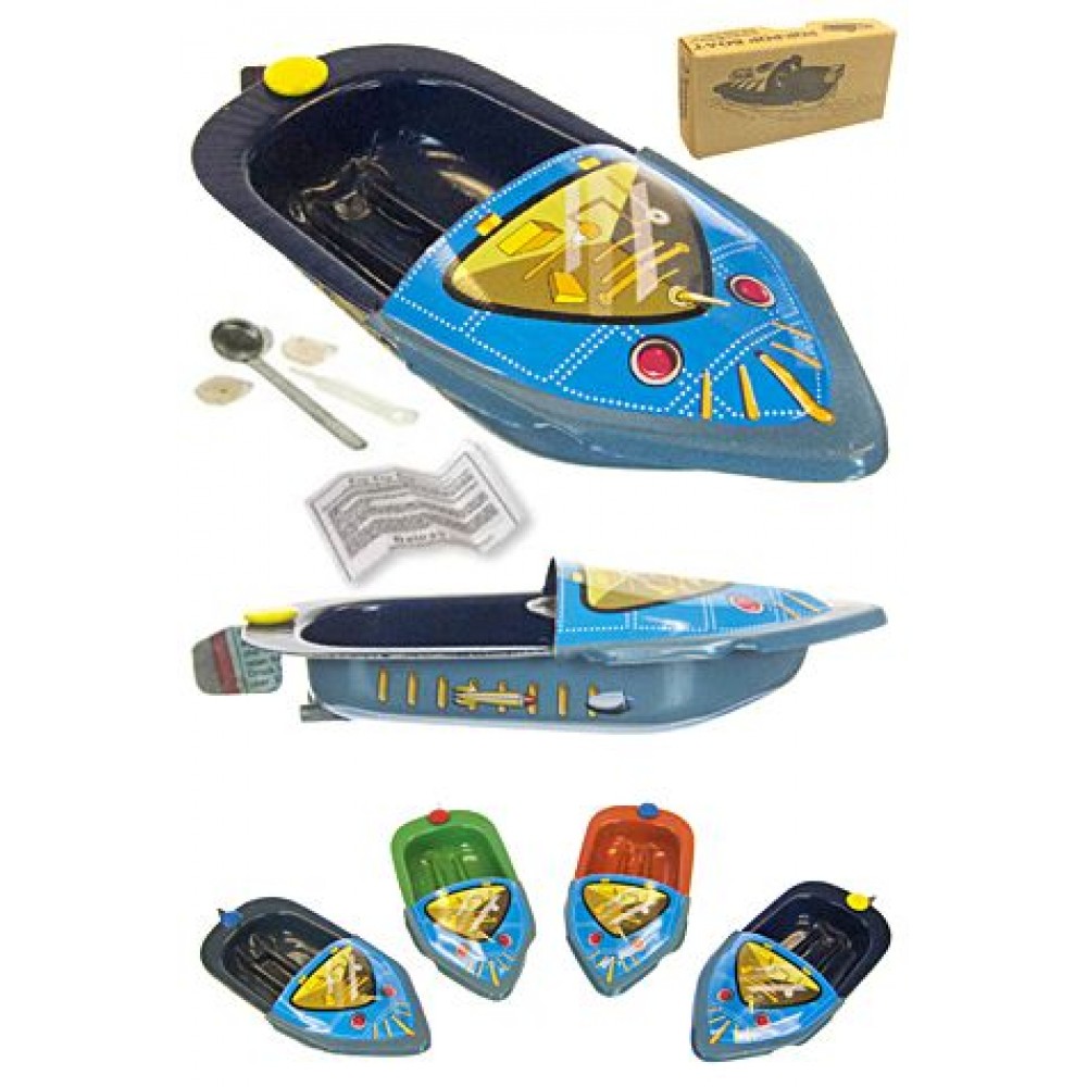 Science Experiment 1 Pop  Boat Candle Steam Powered Put Boat Retro Tin New Toy 