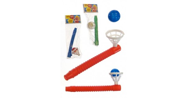Classic Wooden Games Floating Ball Blow Pipe & Balls Blowing Toys